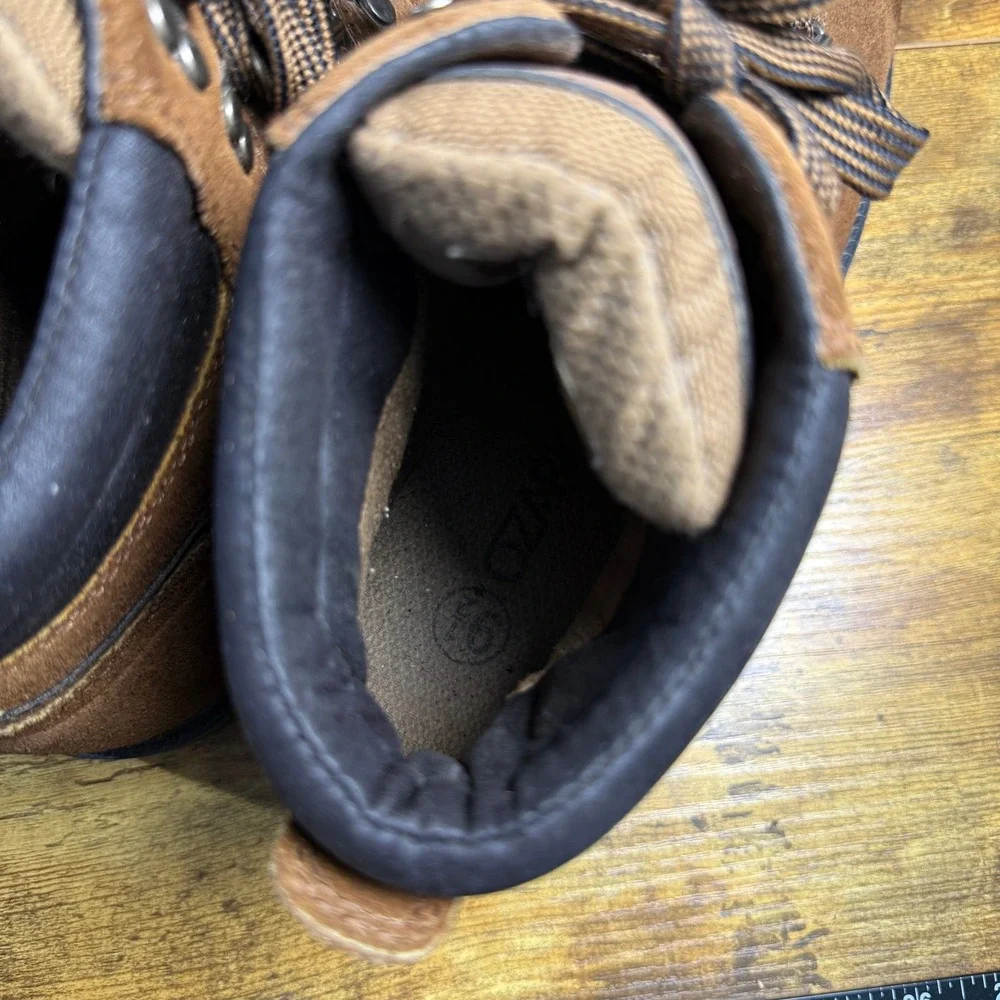 Ozark Trail Javelin 254422939 Brown Genuine Leather‎ Hiking Boots Mens Size 9.5